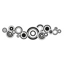Wallsticker - Retro Bobler