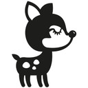 Muursticker Hertje