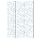 Paravent, Raumteiler freistehend, Trennwand - Blue Outlines of Various Species of Fish