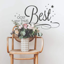 Muursticker Oost West Thuis Best