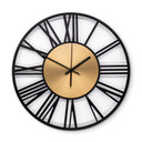 XL Wanduhr - Industrielle Metall Uhr für Büro, Schlafzimmer, Wohnzimmer Ø40 cm