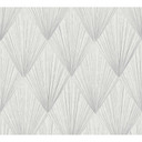 Livingwalls Fleecetapet, Metropolitan Stories Art Deco Ava New York, Grå, Metallic, Hvid