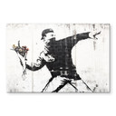 Akrylbillede Banksy - Blomsterkasteren