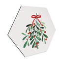 Hexagon Dibond Kristina - Mistletoe Christmas