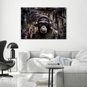 Canvasbillede, moderne abe-abstraktion