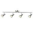 Deckenleuchte Mika, silber, 13 x 78 cm, Metall Strahler