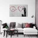 Glasbillede - Banksy - Peaceful Hearts Doctor