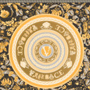 Tapeta Versace Home złoto czarna klasyczna luksusowa designerska tapeta z włókniny w kwiaty