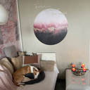 Sticker mural rond Fredriksson - Ciel rose