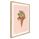 Plakat Frida Floral Studio - Kwiatowy rożek do lodów
