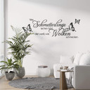 Wandtattoo Wer Schmetterlinge lachen hört…