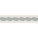 A.S. Création selbstklebende Bordüre Only Borders mit Wellen Muster metallic, schwarz, weiß