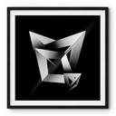 Plakat Gong - Geometryczne kształty 3D - Kwadrat