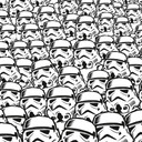 Vlies Fototapete - Star Wars Stormtrooper Swarm - 250 x 280 cm