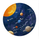 Plakat układ słoneczny z planetami i słońcem - Cats & Dotz - Round