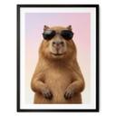 Plakat Cool Capybara med solbriller