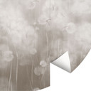 Bloemen Fotobehang dandelions dream in beige - Ms Tiff - rond - zelfklevend/niet-geweven