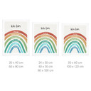 Affirmationsposter Regenbogen mit 6 Bestärkungen für Kinder