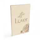 Plakat drewniany Coffee Lover