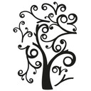 Muursticker Swirly Tree