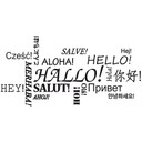 Wallsticker -  Hej til det multikulturelle