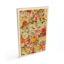 Plakat drewniany Kolorowy kolaż kwiatowy - Frida Floral Studio