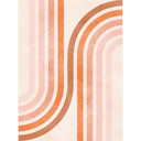 Płynna geometryczna fototapeta w stylu retro | Abstrakcyjna fototapeta - Costa