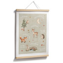 Kinder-Poster - Affirmationen Wald mit Fuchs, Reh und Igel