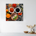Canvasbillede, Aromatiske krydderier til køkkenet