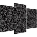 3 stykke lærredsprint, Leopard Leopard Pels Patches Mønster