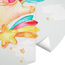 Shiny the Unicorn - Fototapeta okrągła - tapeta flizelinowa/tapeta flizelinowa samoprzylepna