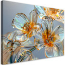 Canvasbillede, Diamantblomster - komposition