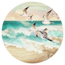 Wandtattoo Möwen am Strand - SpaceFrog Designs - Rund