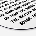 Tableau sur alu-Dibond rond I said a hip hop