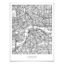 Plakat mapa miasta Londyn