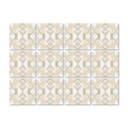Naklejki na płytki Fredriksson - Art Deco - Złota geometria - Zestaw 12 sztuk
