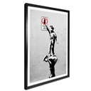 Plakat Banksy'ego - Graffiti to przestępstwo