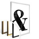 Plakat Black Marble Ampersand