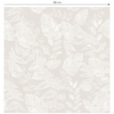 Tapet med mønster af planter, tropiske blade, beige - Bloomery Decor