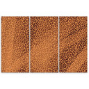 3 stykke lærredsprint, Leopard Leopard Pels Patches Mønster