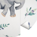 Uroczy słonik między boho gałęziami Fototapeta - UN Designs - Round - tapeta flizelinowa/tapeta fliz