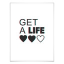 Plakat Get a life - efekt usterki