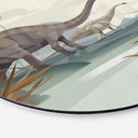 Tableau sur alu-Dibond rond Braun - Diplodocus
