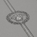 Tapeta z włókniny Versace border głowa meduzy szary srebrny metalik