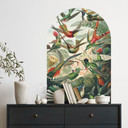 Wallsticker rundbue vægpanel kolibrier - Häckel - bred