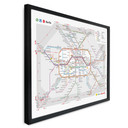 Plakat BVG Berlin - Mapa sieci Berlin