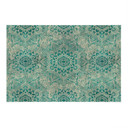 Affiche textile Mandala boho or-turquoise - Bloomery Decor