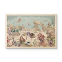 Plakat drewniany Magiczne podwodne królestwo syren - Oliver Robins