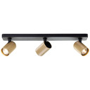 Spotbalken Leonardo, gold, 12,1 x 53 cm, Metall Deckenstrahler