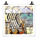 Plakat Zamart - Kandinsky spotyka Warnemünde - Kwadrat